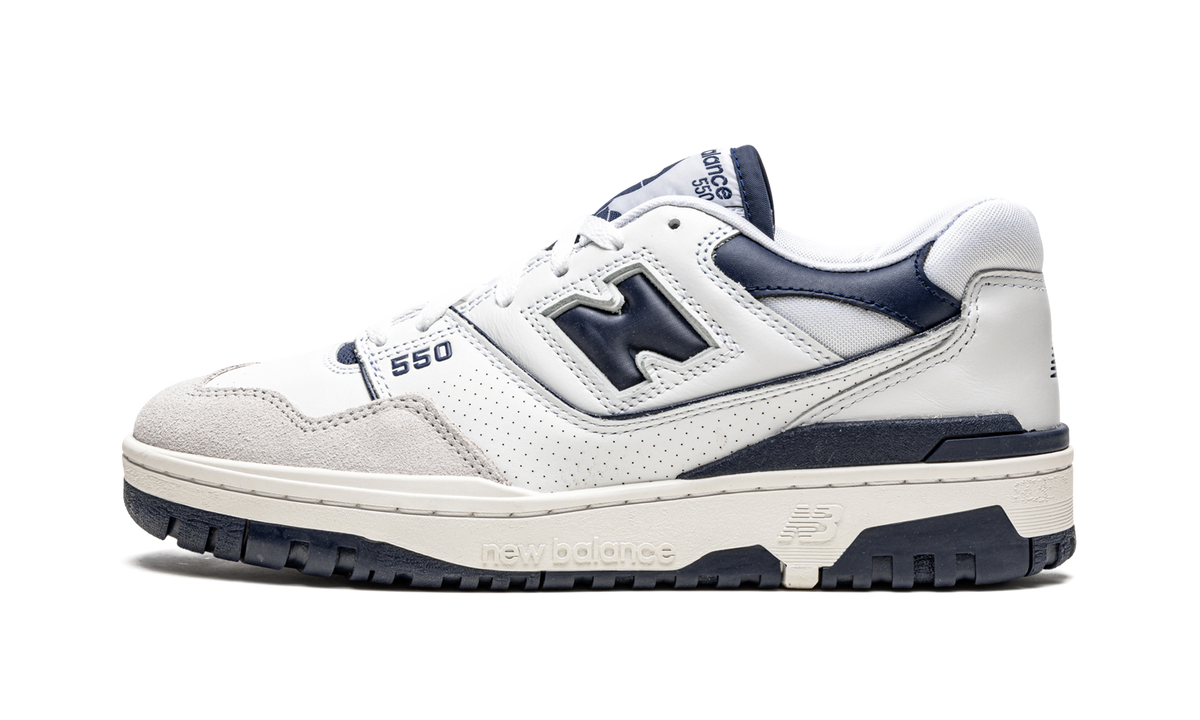 Overkicks - New Balance 550 Navy Blue (BB550WA1) - vista lateral