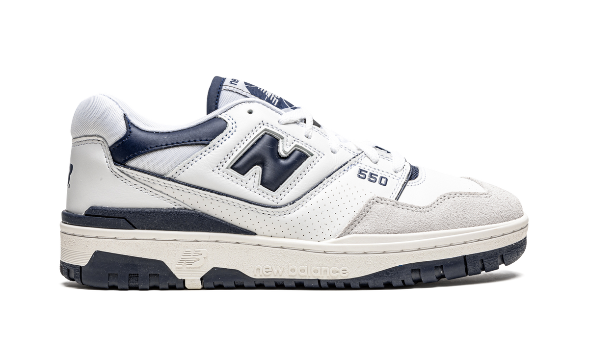 Overkicks - New Balance 550 Navy Blue (BB550WA1) - detalle talón