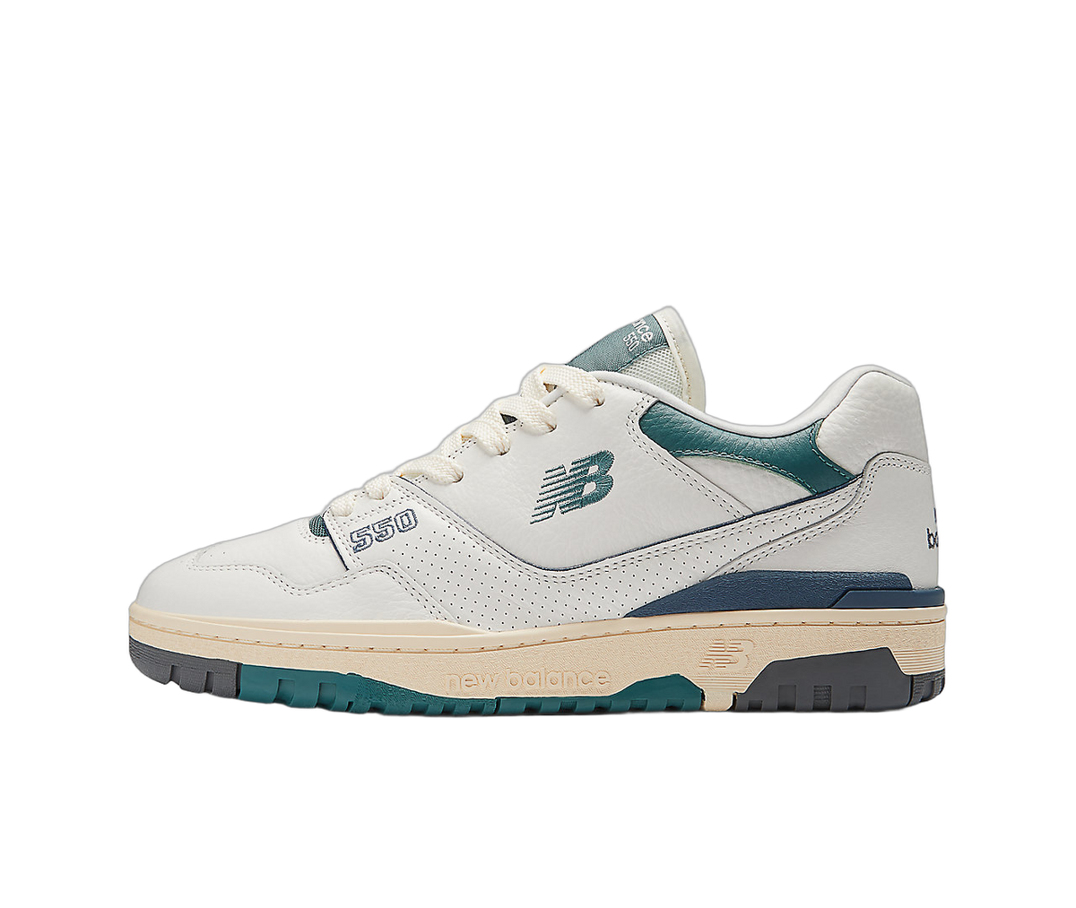 Overkicks - New Balance 550 New Spruce Mini Logo (BB550PTB) - vista lateral
