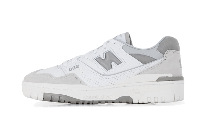 Overkicks - New Balance 550 Premium White Grey (BB550CR1) - vista lateral