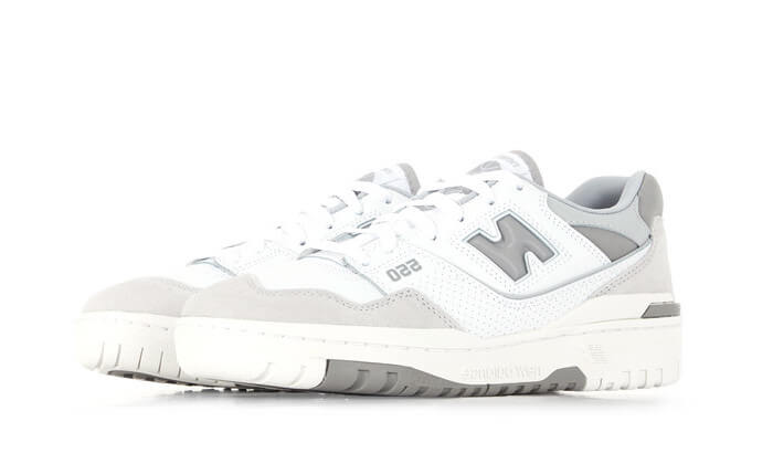 Overkicks - New Balance 550 Premium White Grey (BB550CR1) - vista trasera