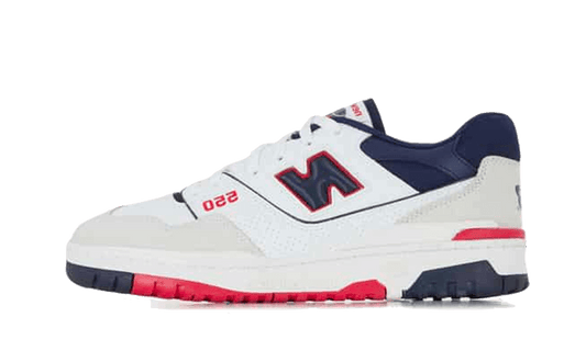 Overkicks - New Balance 550 Premium White Navy Red (BB550CC1) - vista lateral