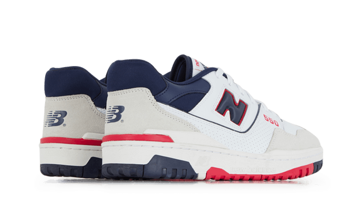 Overkicks - New Balance 550 Premium White Navy Red (BB550CC1) - vista trasera
