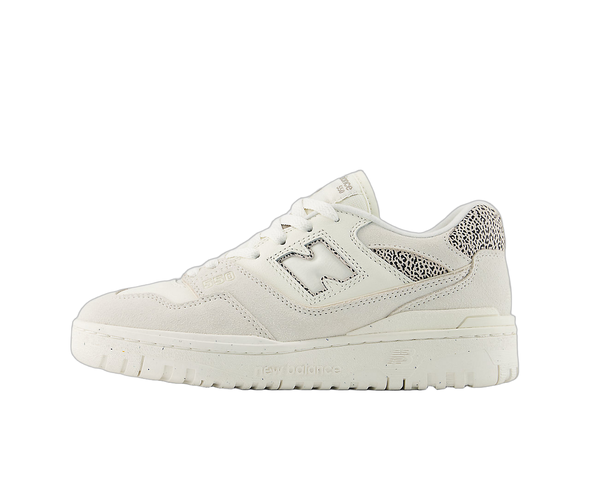 Overkicks - New Balance 550 Sea Salt Black Leopard (Womens) (BBW550CN) - vista lateral