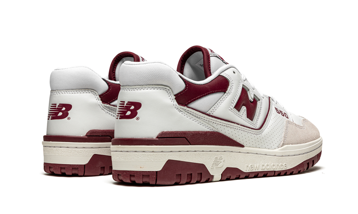 Overkicks - New Balance 550 Sea Salt Burgundy (BB550LI1) - par completo