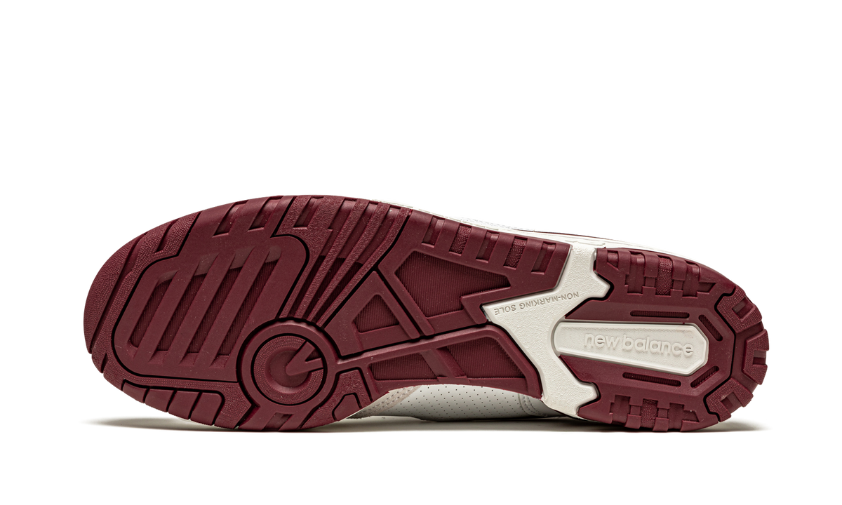 Overkicks - New Balance 550 Sea Salt Burgundy (BB550LI1) - vista superior
