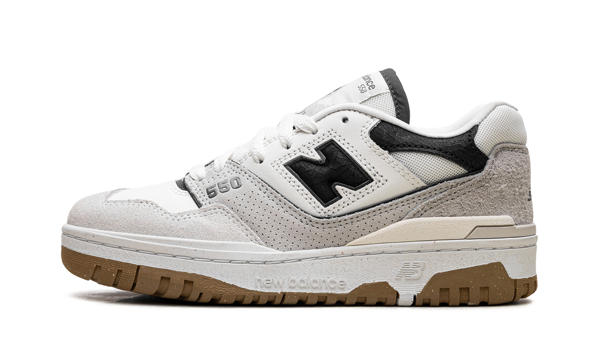 Overkicks - New Balance 550 Sea Salt Grey Matter (Womens) (BBW550TA) - vista lateral