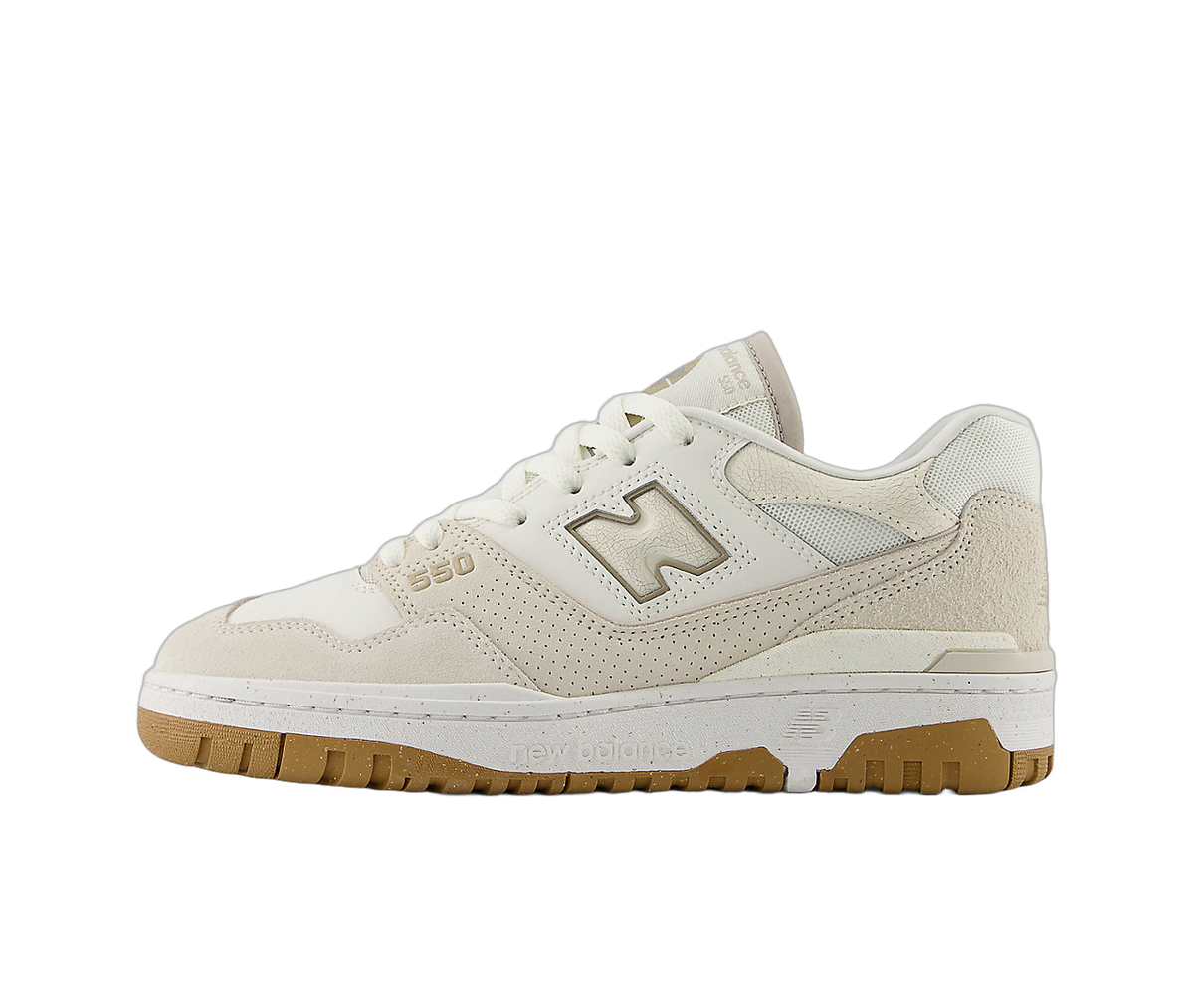 Overkicks - New Balance 550 Sea Salt Linen (Womens) (BBW550TB) - vista lateral