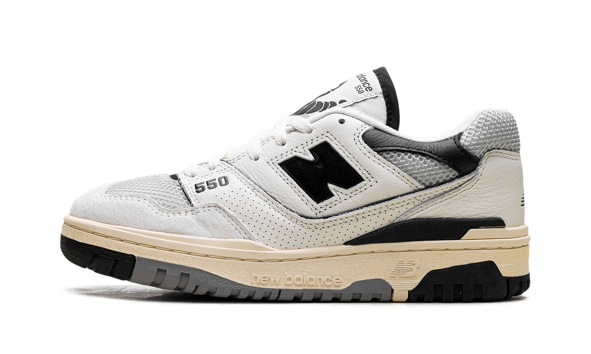 Overkicks - New Balance 550 Sea Salt Pack Black (BB550CPC) - vista lateral
