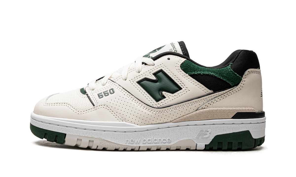 Overkicks - New Balance 550 Sea Salt Pine Green (BB550VTC) - vista lateral