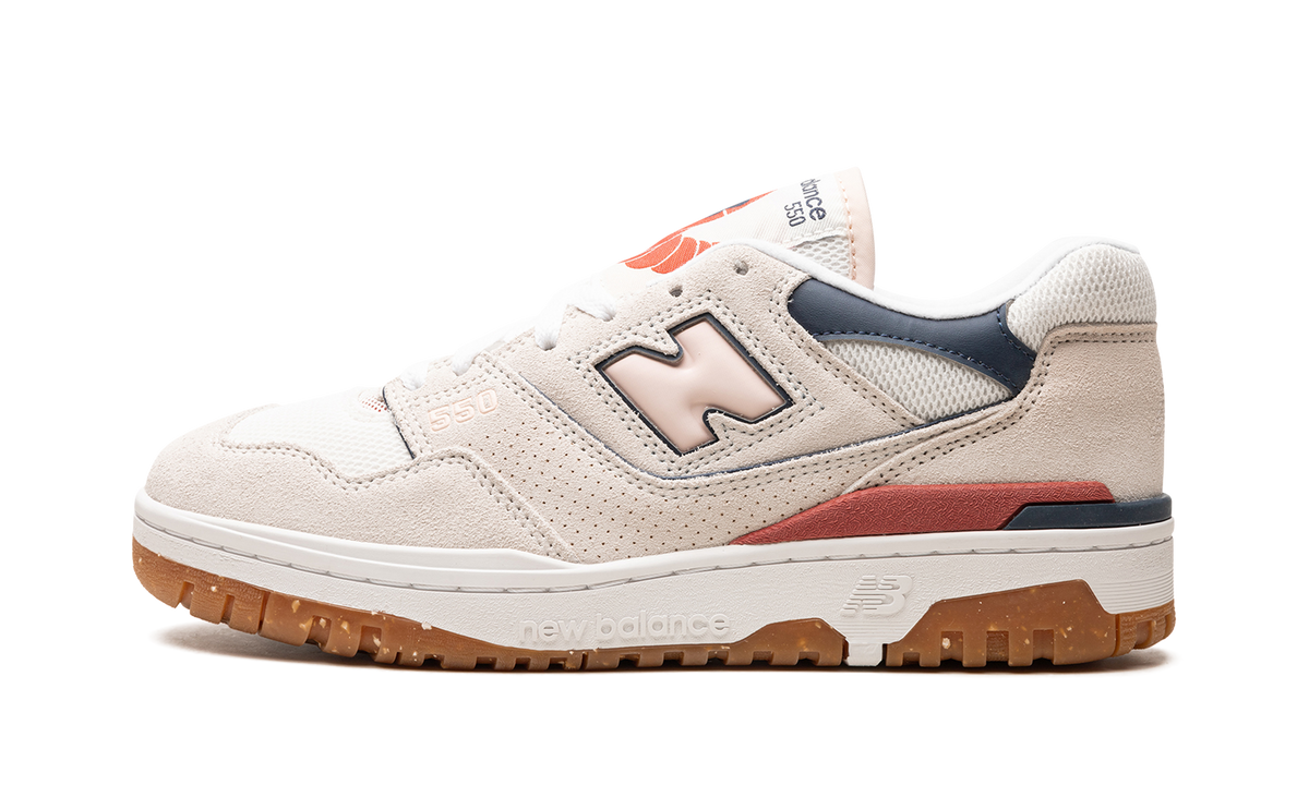 Overkicks - New Balance 550 Sea Salt Quartz Pink Astro Dust (Womens) (BBW550NP) - vista lateral