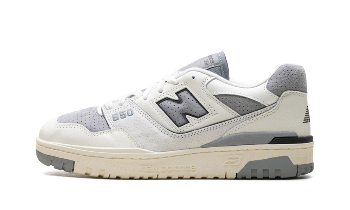 Overkicks - New Balance 550 Sea Salt Slate Grey (BB550LEM) - vista lateral