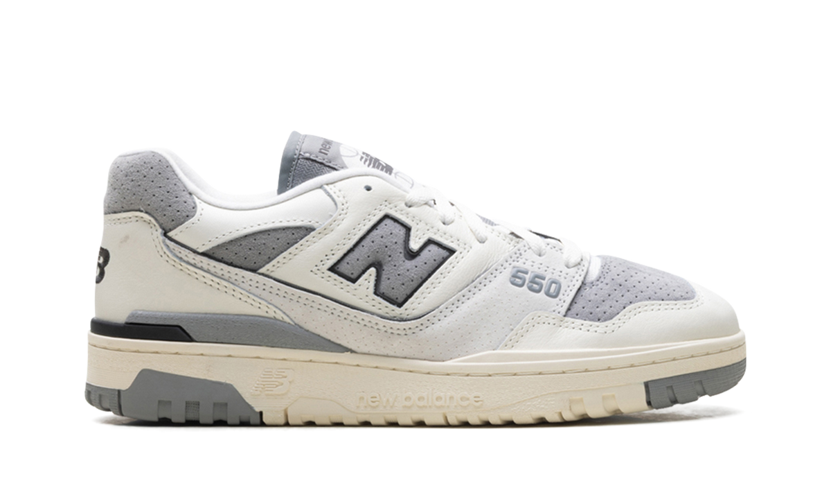 Overkicks - New Balance 550 Sea Salt Slate Grey (BB550LEM) - detalle talón