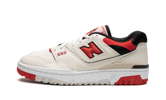Overkicks - New Balance 550 Sea Salt True Red (BB550VTB) - vista lateral