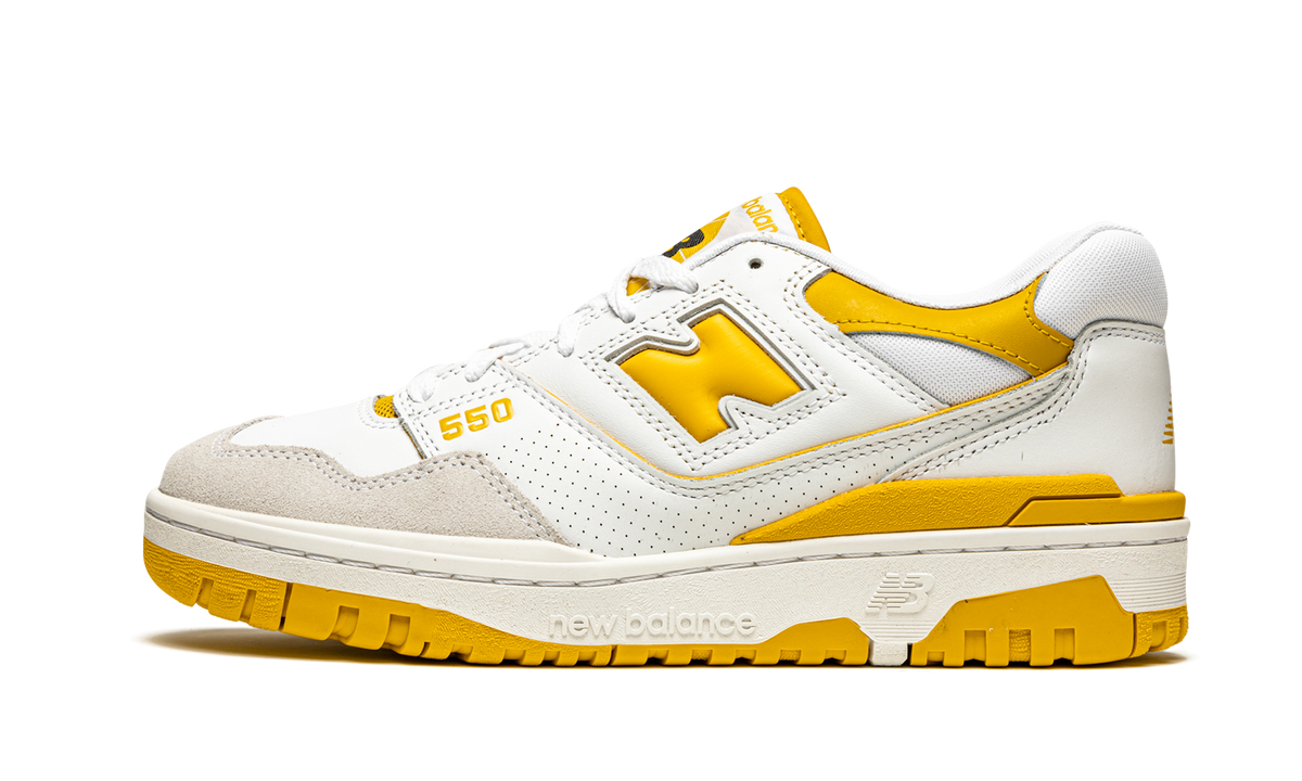 Overkicks - New Balance 550 Sea Salt Varsity Gold (BB550LA1) - vista lateral