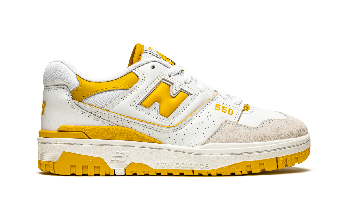 Overkicks - New Balance 550 Sea Salt Varsity Gold (BB550LA1) - detalle talón