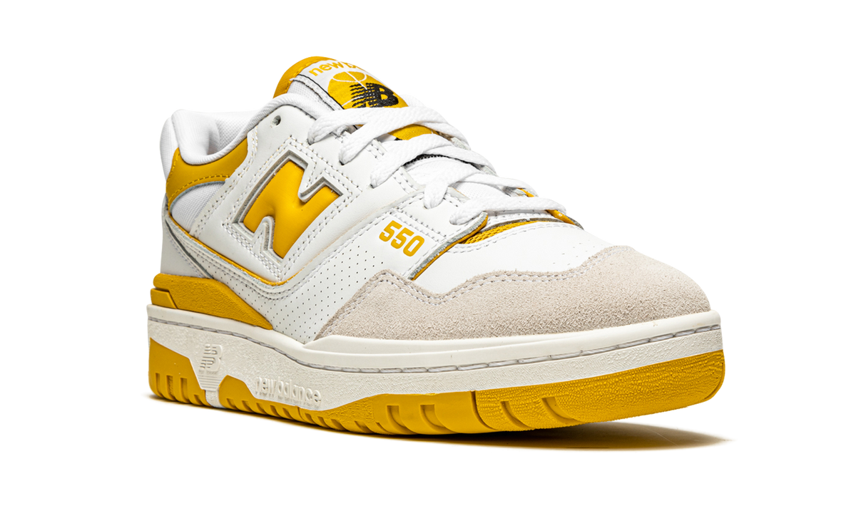 Overkicks - New Balance 550 Sea Salt Varsity Gold (BB550LA1) - detalle lateral interior