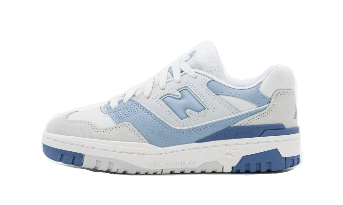 Overkicks - New Balance 550 Summer Fog Dusk Blue (Womens) (BBW550ZA) - vista lateral