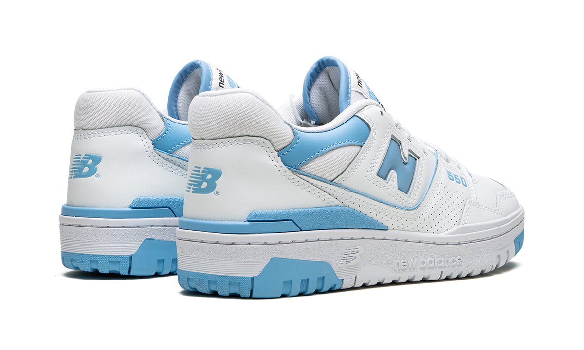 Overkicks - New Balance 550 UNC White Dusk Blue (Womens) (BBW550BC) - par completo