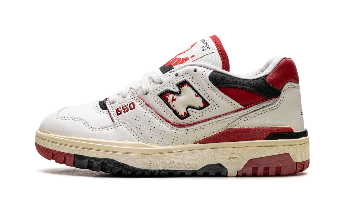Overkicks - New Balance 550 Vintage Pack Team Red (BB550VGA) - vista lateral