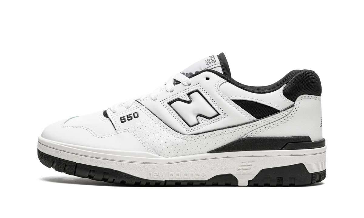 Overkicks - New Balance 550 White Black (BB550HA1) - vista lateral