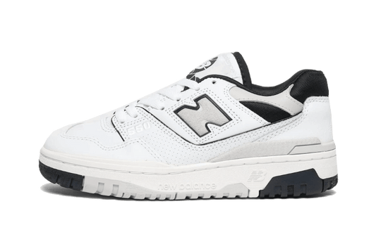 Overkicks - New Balance 550 White Black Grey (Womens) (BBW550JB) - vista lateral