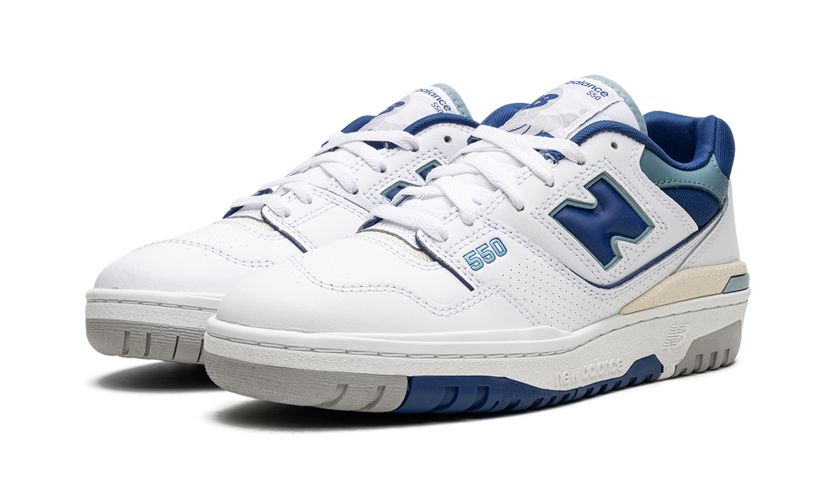 Overkicks - New Balance 550 White Blue Groove (BB550NCC) - vista trasera