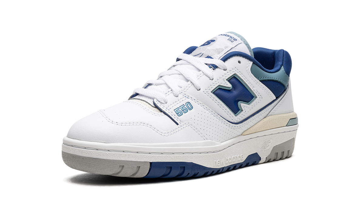 Overkicks - New Balance 550 White Blue Groove (BB550NCC) - vista superior