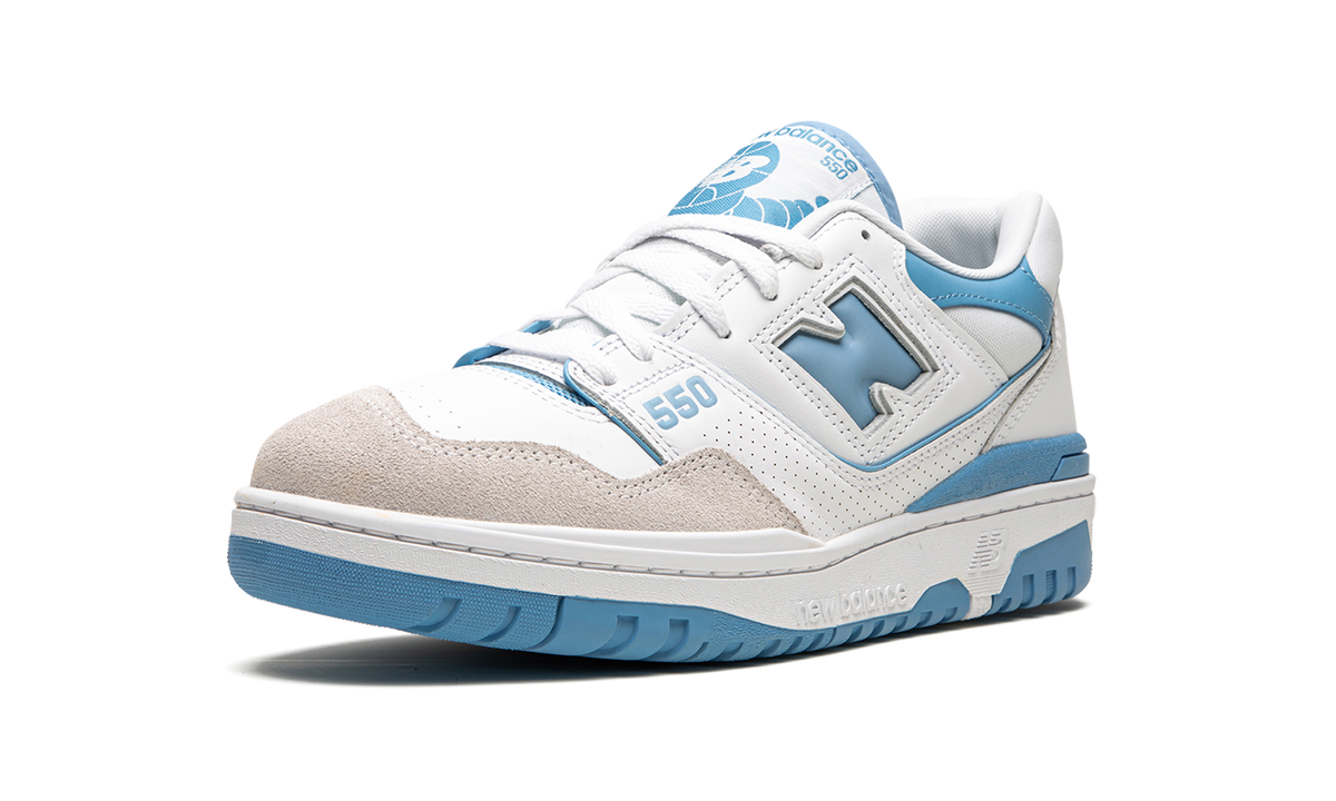 Overkicks - New Balance 550 White Blue Haze Rain Cloud (BB550LSB) - detalle suela