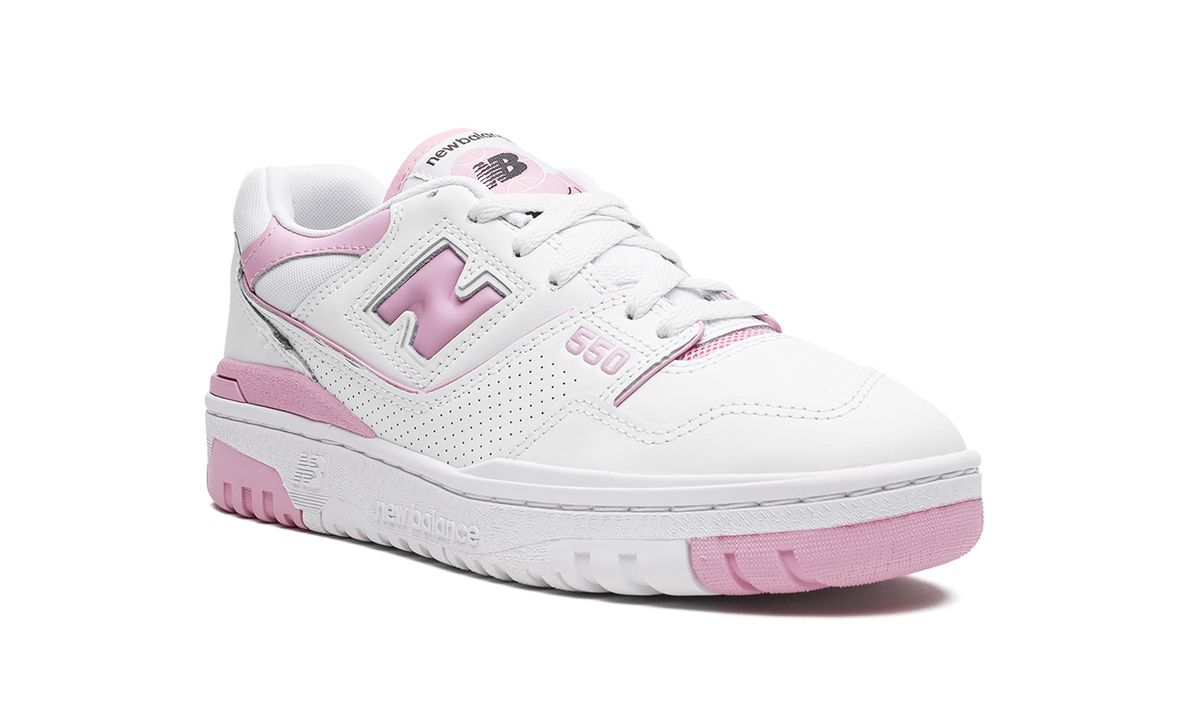 Overkicks - New Balance 550 White Bubblegum Pink (Womens) (BBW550BD) - detalle lateral interior