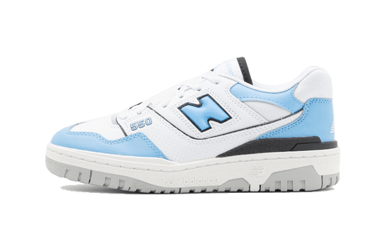 Overkicks - New Balance 550 White Carolina Blue (BB550ZNA) - vista lateral
