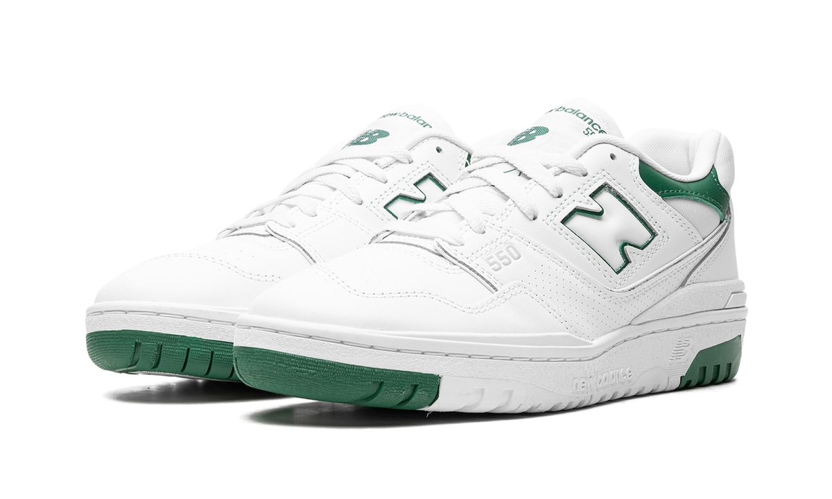 Overkicks - New Balance 550 White Classic Green (BB550SWB) - vista trasera
