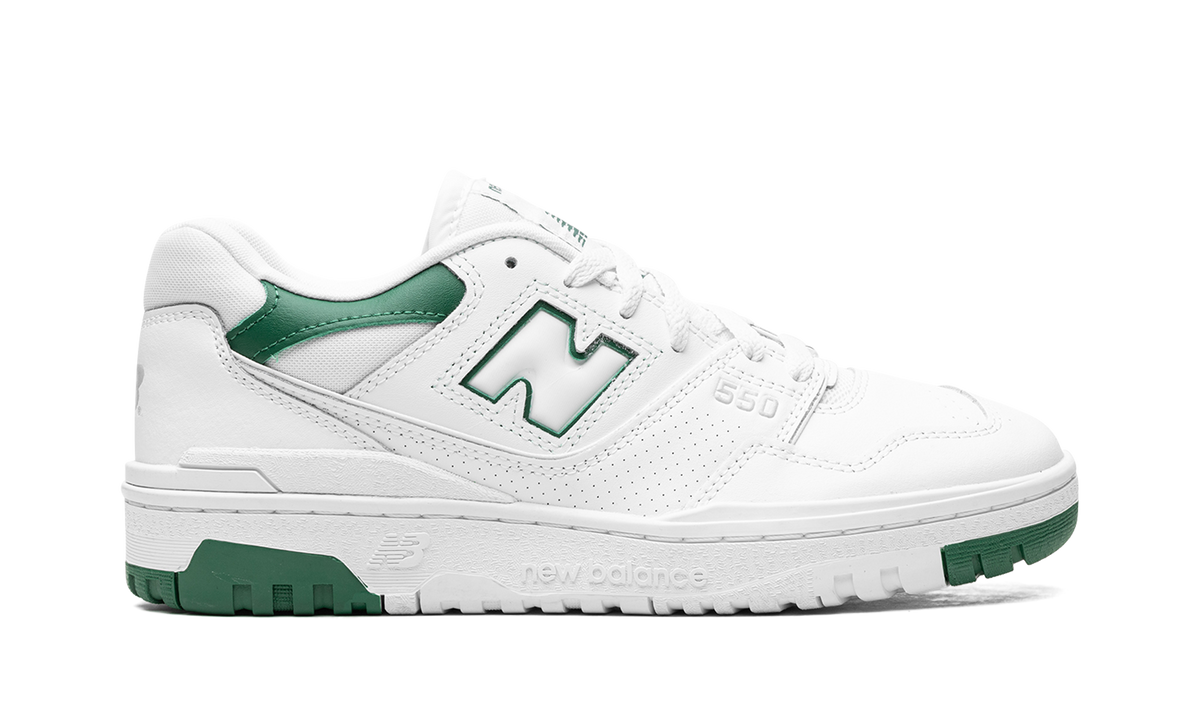 Overkicks - New Balance 550 White Classic Green (BB550SWB) - detalle talón