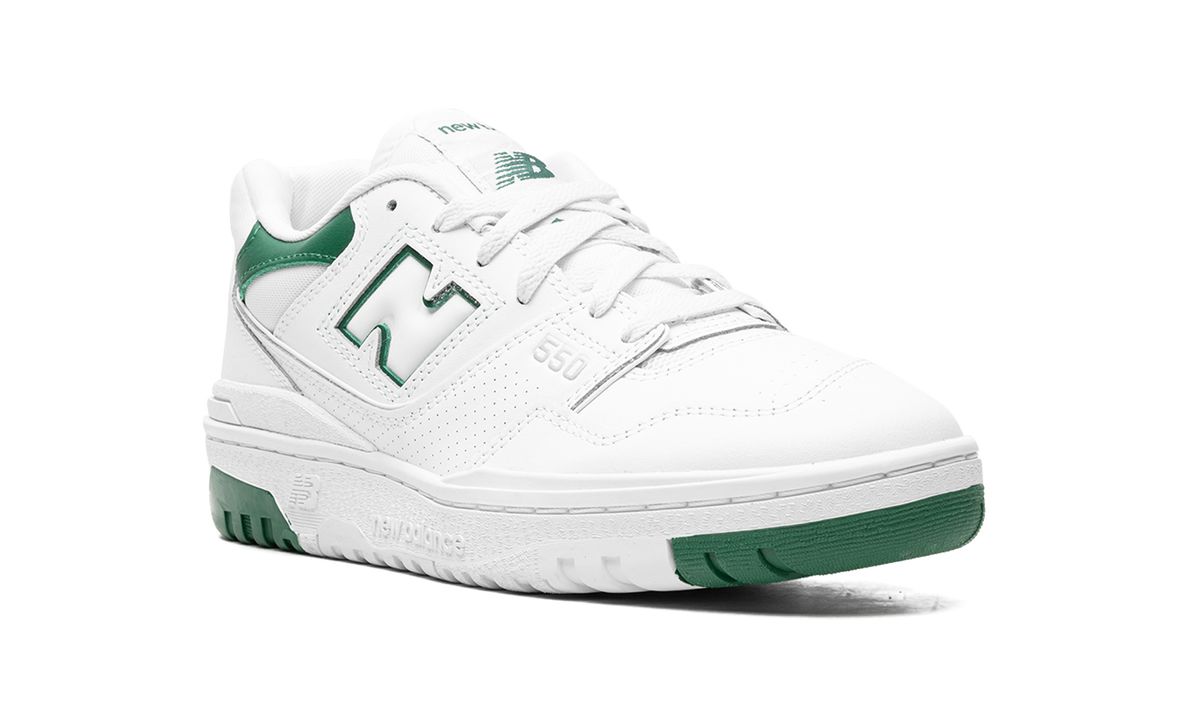 Overkicks - New Balance 550 White Classic Green (BB550SWB) - detalle lateral interior