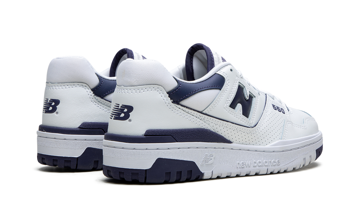 Overkicks - New Balance 550 White Dark Mercury (Womens) (BBW550BA) - par completo
