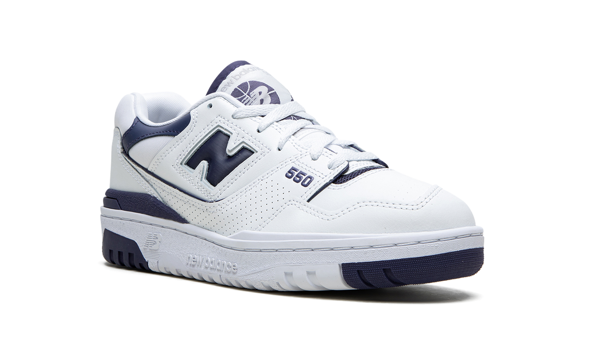 Overkicks - New Balance 550 White Dark Mercury (Womens) (BBW550BA) - detalle lateral interior
