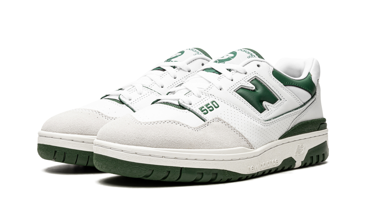 Overkicks - New Balance 550 White Green (BB550WT1) - vista trasera