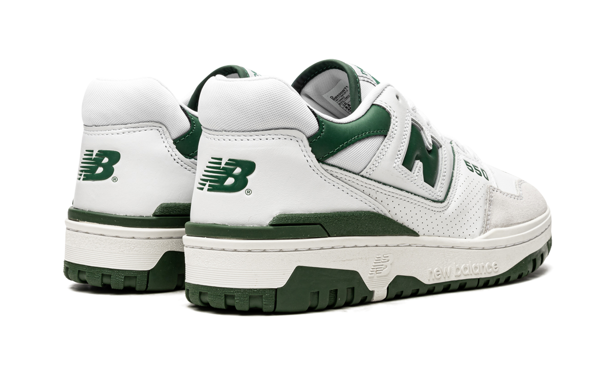 Overkicks - New Balance 550 White Green (BB550WT1) - par completo
