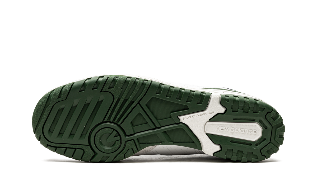 Overkicks - New Balance 550 White Green (BB550WT1) - vista superior