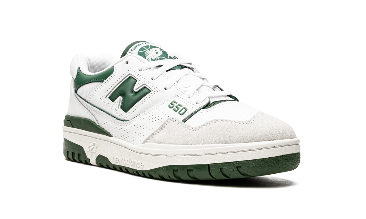 Overkicks - New Balance 550 White Green (BB550WT1) - detalle lateral interior