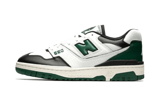 Overkicks - New Balance 550 White Green Black (BB550LE1) - vista lateral