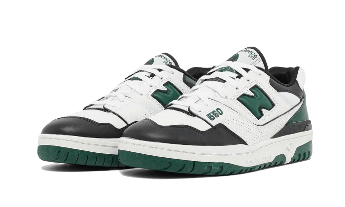 Overkicks - New Balance 550 White Green Black (BB550LE1) - vista trasera