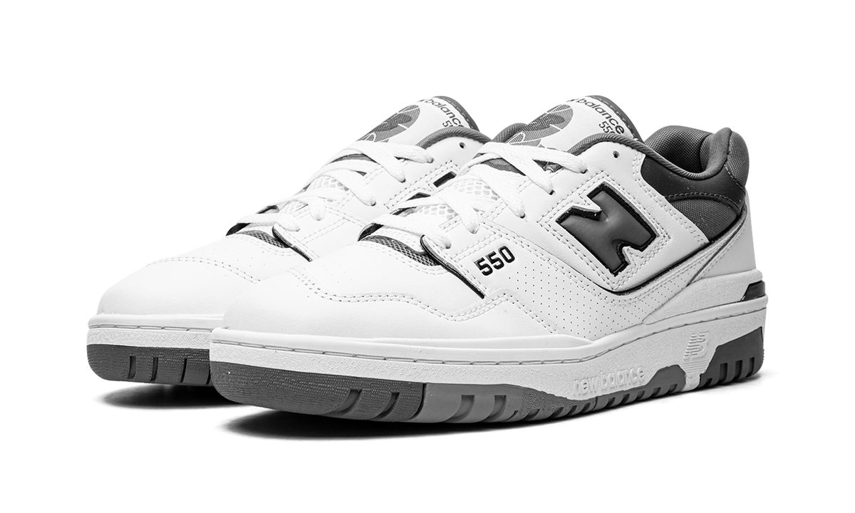 Overkicks - New Balance 550 White Grey Dark Grey (BB550WTG) - vista trasera