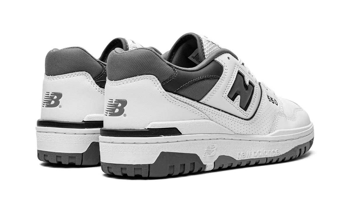 Overkicks - New Balance 550 White Grey Dark Grey (BB550WTG) - par completo