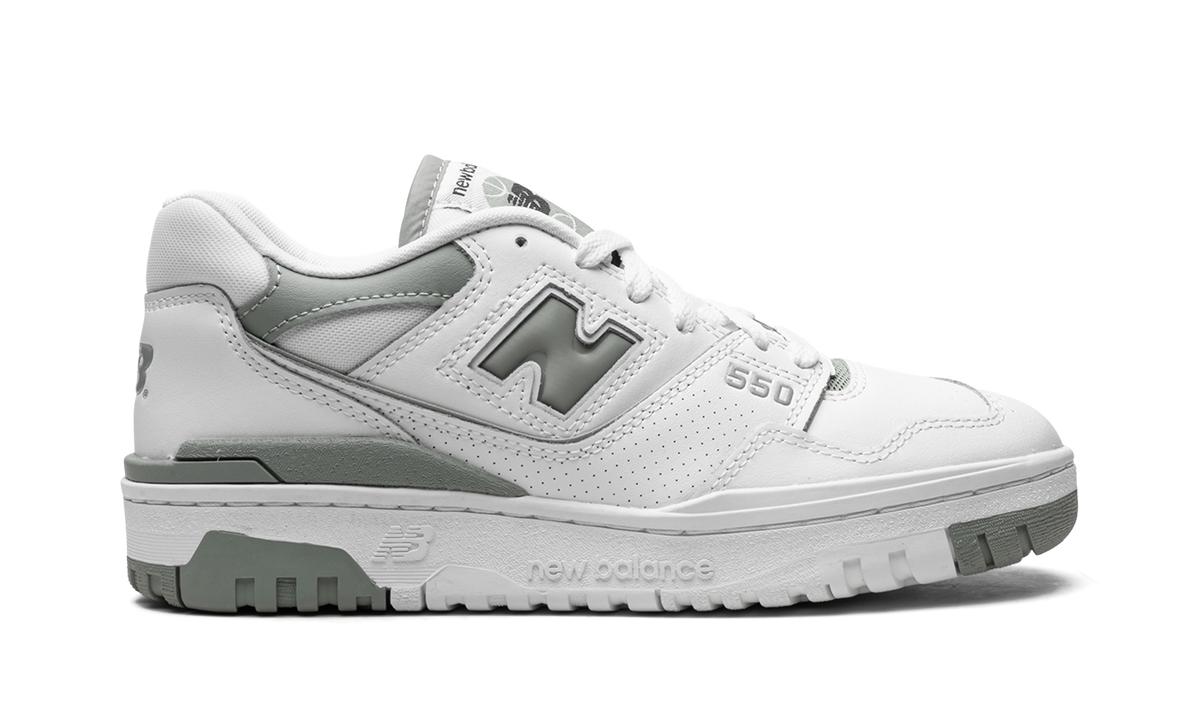 Overkicks - New Balance 550 White Juniper (Womens) (BBW550BG) - detalle talón