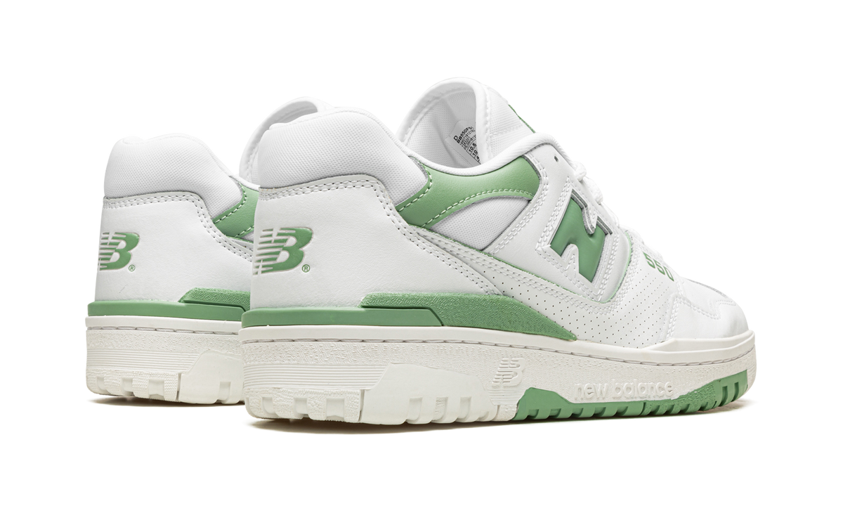 Overkicks - New Balance 550 White Mint Green (BB550FS1) - par completo