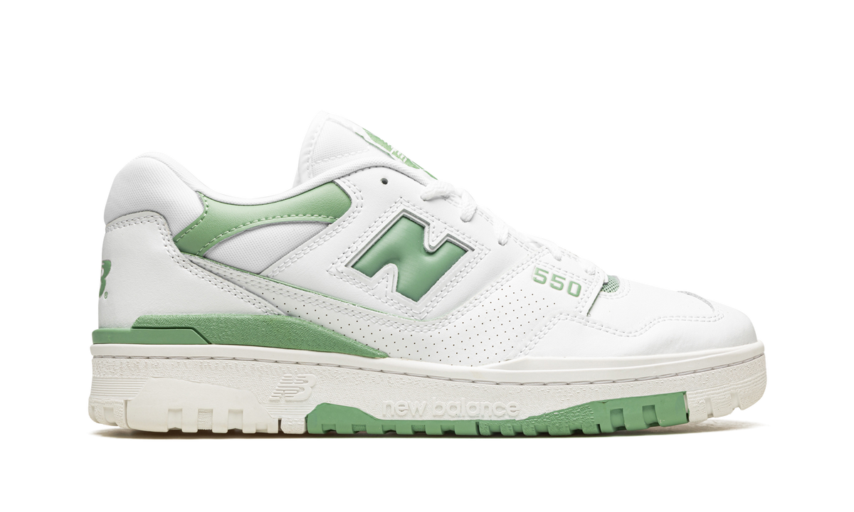 Overkicks - New Balance 550 White Mint Green (BB550FS1) - detalle talón