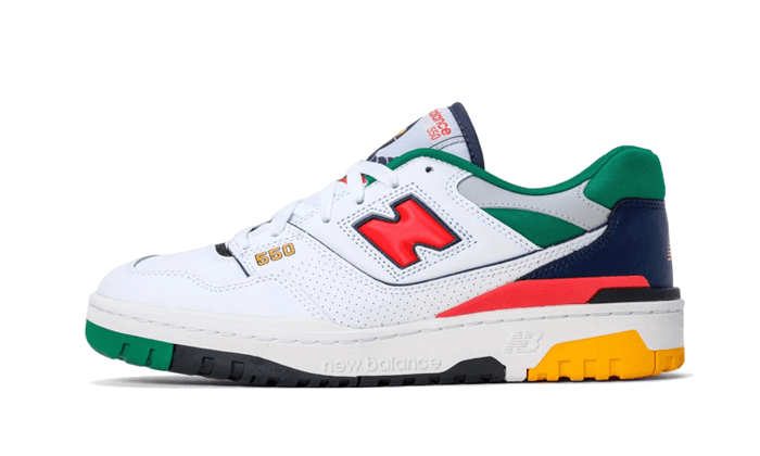 Overkicks - New Balance 550 White Multicolor (BB550CL1) - vista lateral