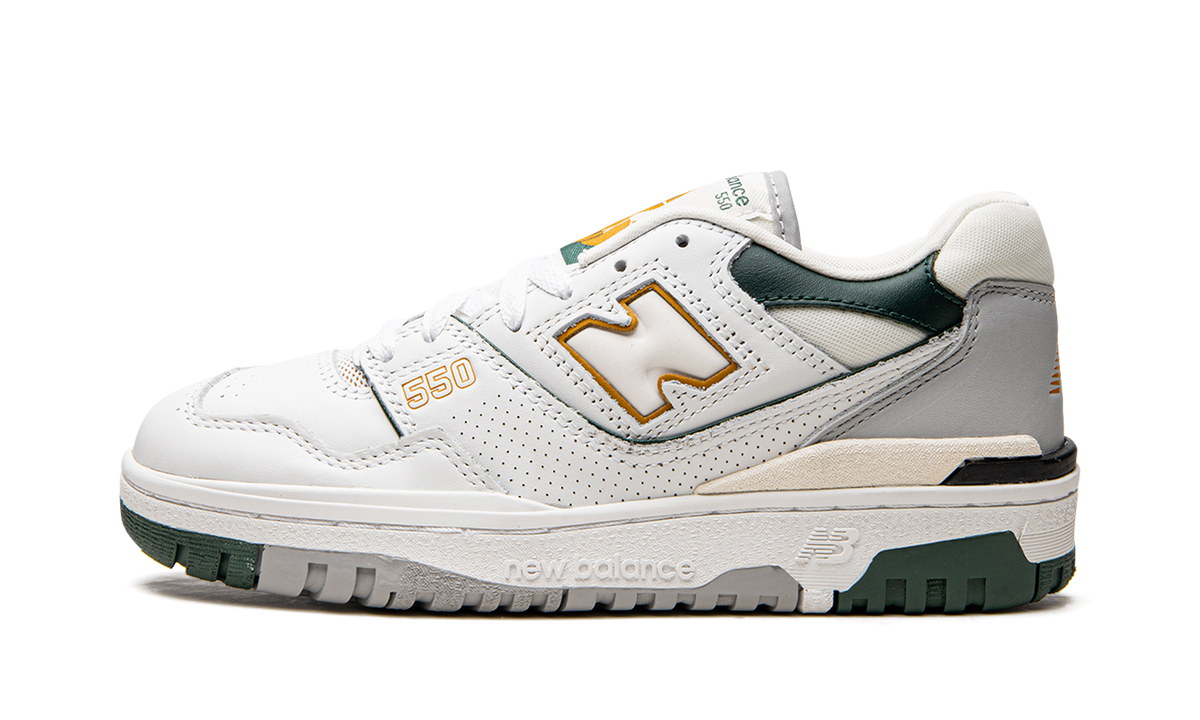 Overkicks - New Balance 550 White Nightwatch Green (BB550PWC) - vista lateral