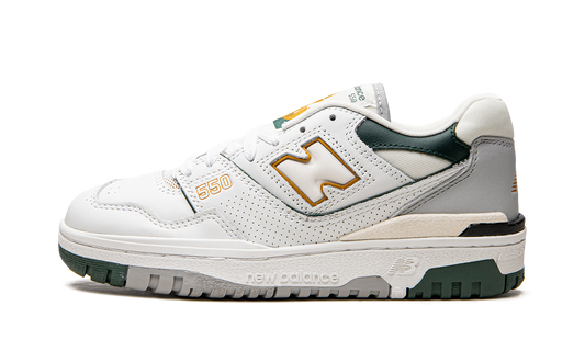 Overkicks - New Balance 550 White Nightwatch Green (BB550PWC) - vista lateral